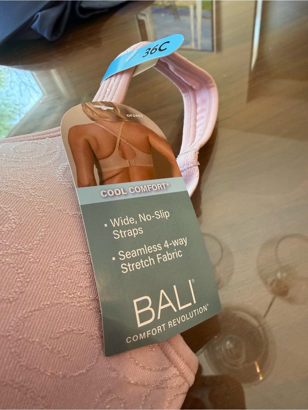 Bali Cool Comfort Light Pink Seamless Support Bra